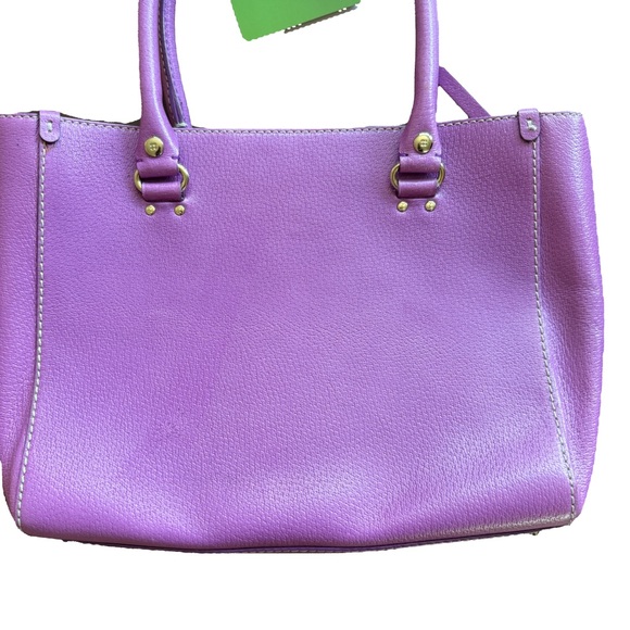 Kate Spade Tarrytown Quinn Tote Bag | Purple Leather | Gold Hardware | Pre-Owned - Picture 3 of 14